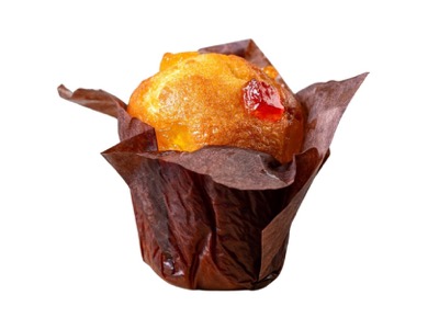 Plain Muffin with Dried Fruit Topping